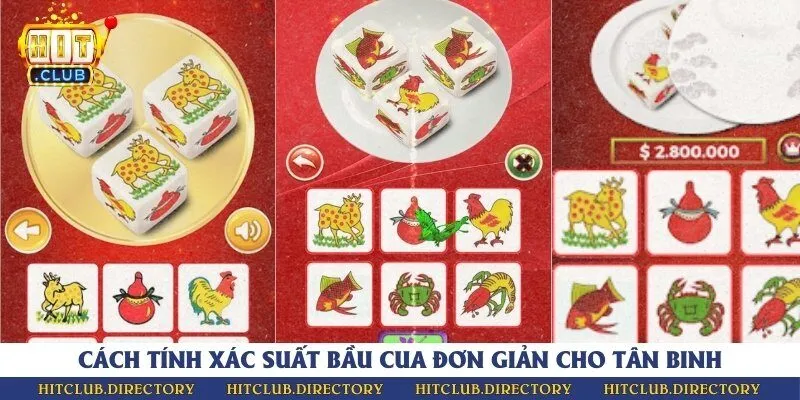 Hướng dẫn tính xác suất nhanh chóng trong bầu cua