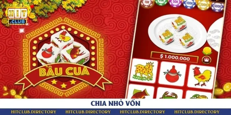 Chia từng số tiền nhỏ cho các ván cược