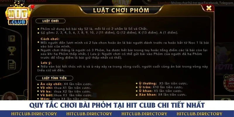 Hướng dẫn quy trình chơi, cách tính điểm và luật đền bài